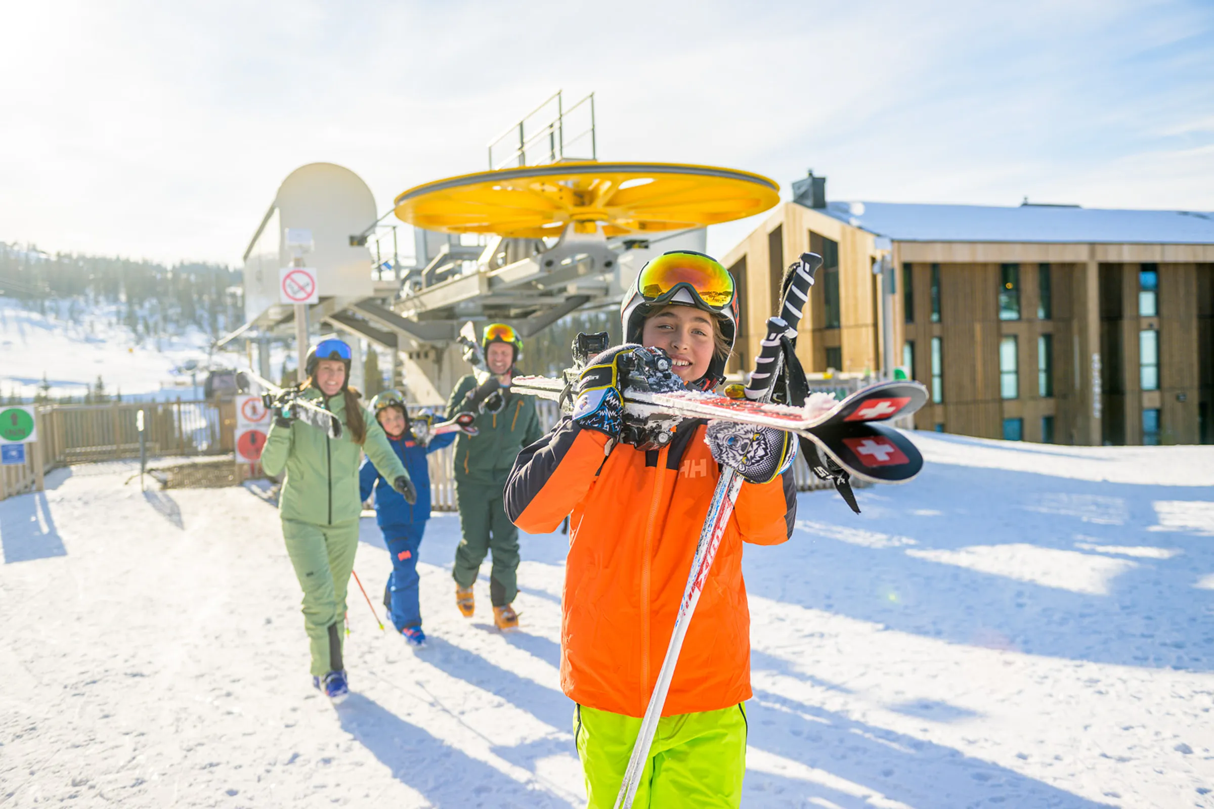 Fra by til Kvitfjell med tog.